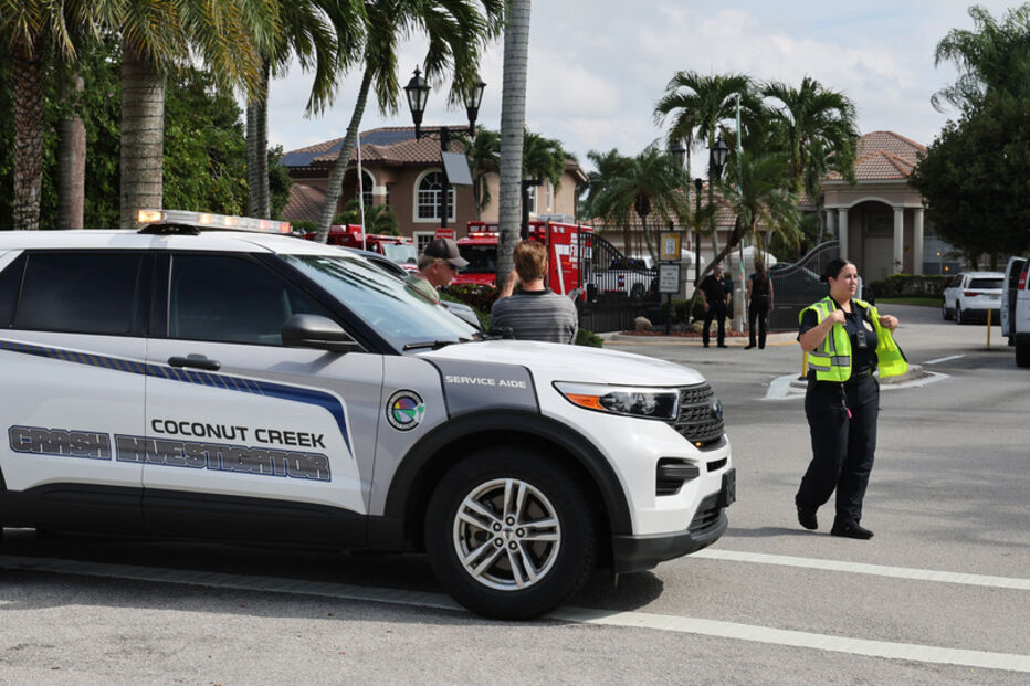 Investigação de acidente em Coconut Creek, Flórida