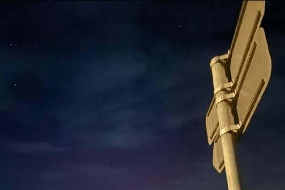 Aurora boreal na Figueira da Foz