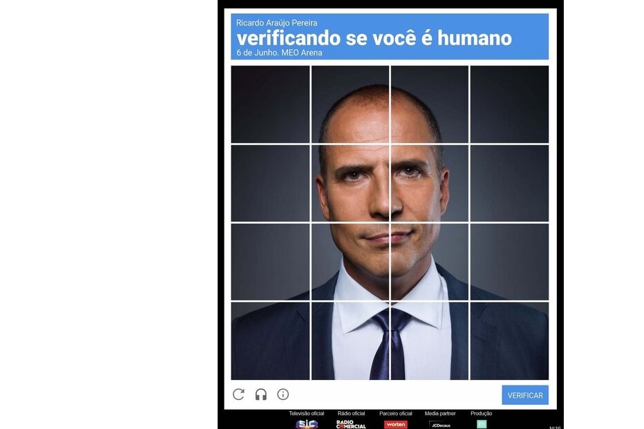 Ricardo Araújo Pereira apresenta 'Verificando se você é humano' no MEO Arena