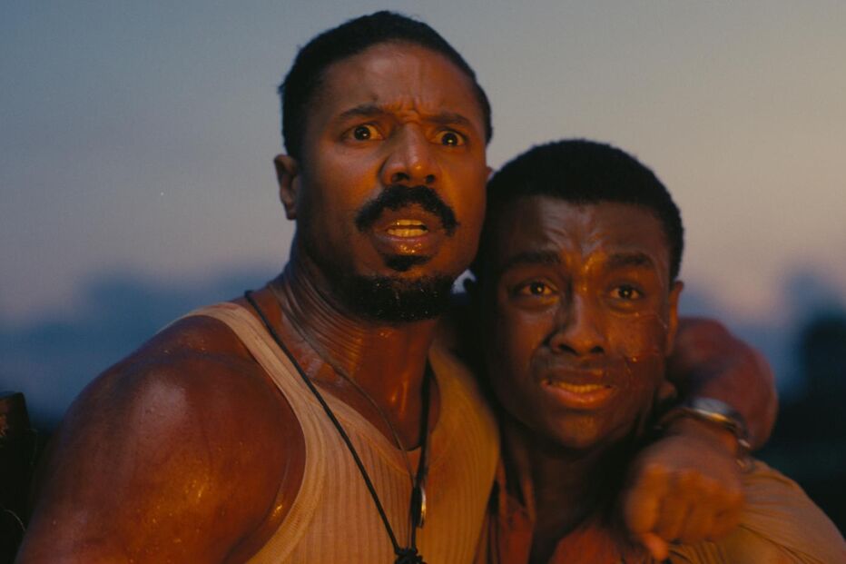 Michael B. Jordan e um colega parecem alarmados na temporada de Óscares