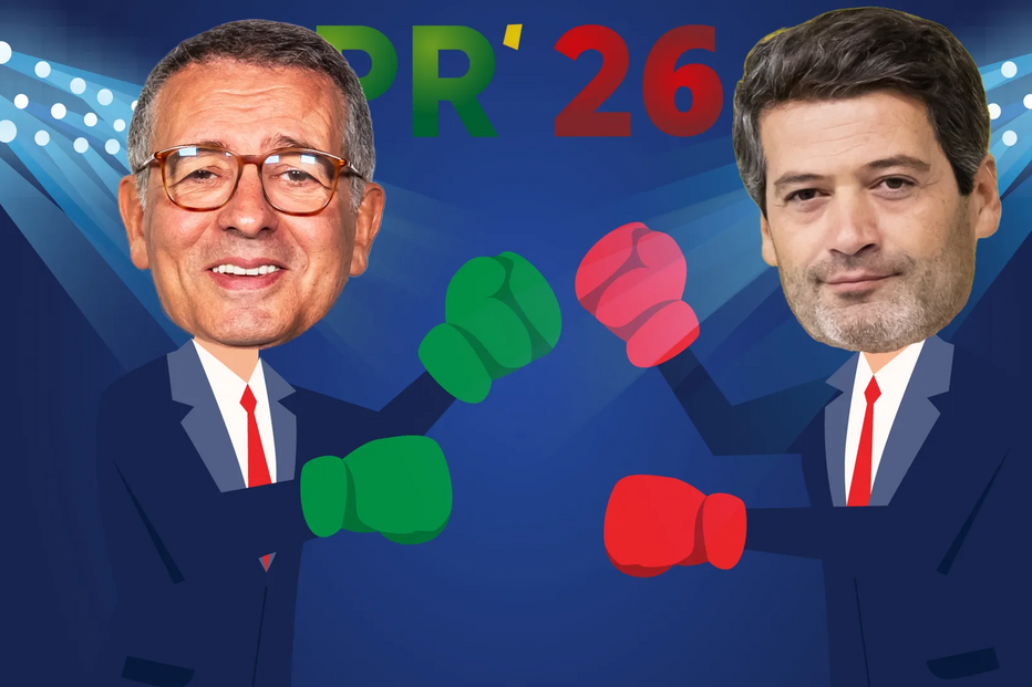 André Ventura e José António Seguro em debate sobre Presidenciais '26