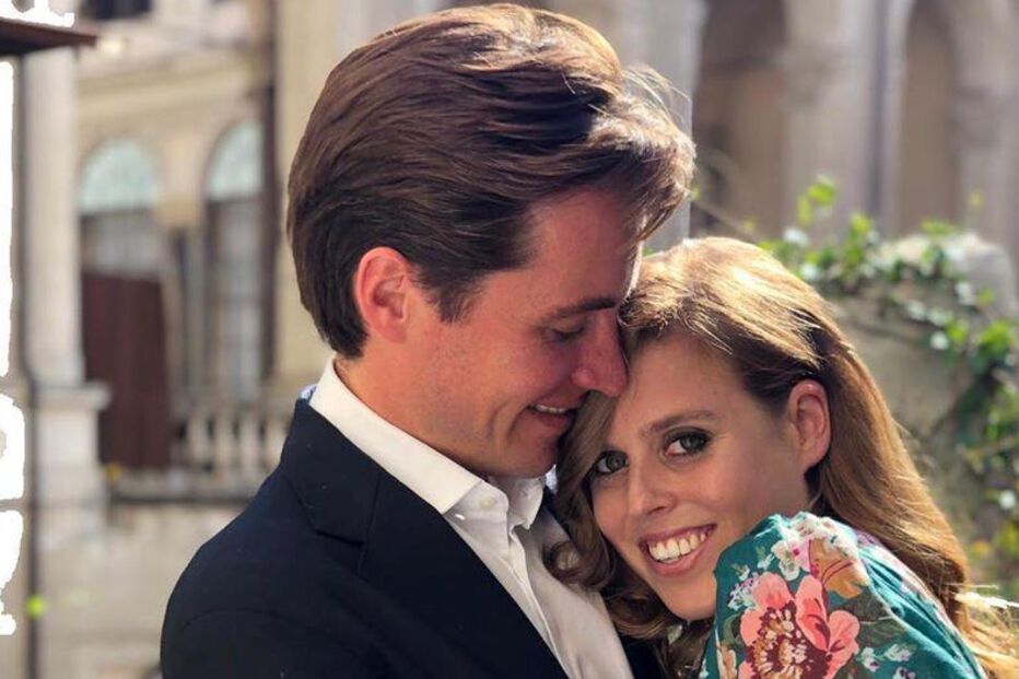 Breatriz de Iorque e Edoardo Mapelli Mozzi em momento cúmplice