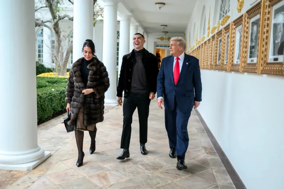 Georgina Rodríguez, Cristiano Ronaldo e Donald Trump