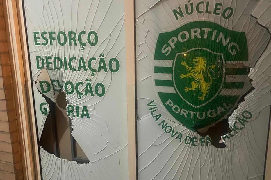Núcleo do Sporting de Vila Nova de Famalicão vandalizado durante jogo de futsal