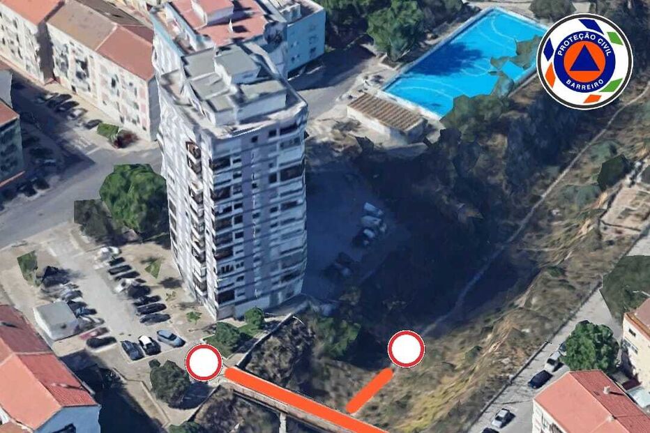 Ponte pedonal no Barreiro 