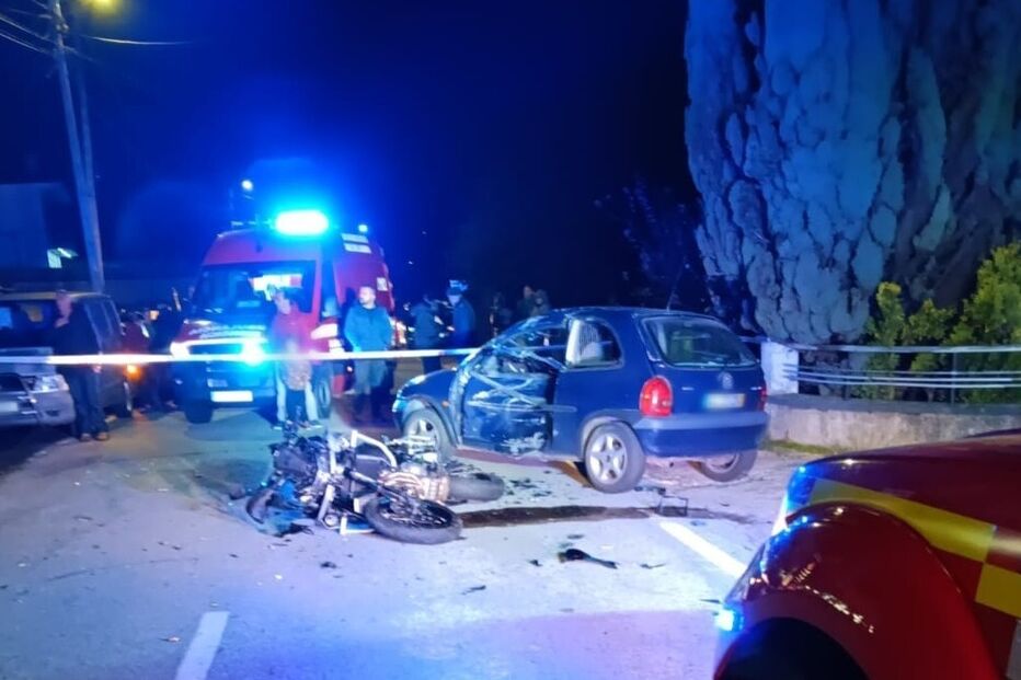 Dois feridos graves em colisão entre mota e carro em Arouca
