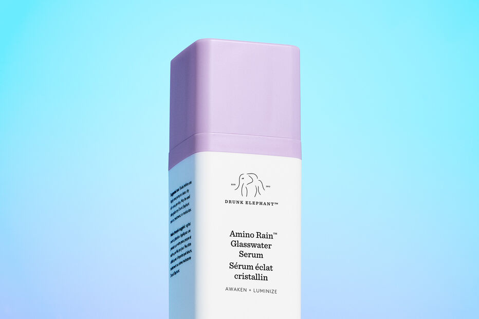 Sérum facial Amino Rain Glasswater da Drunk Elephant para hidratar e iluminar a pele