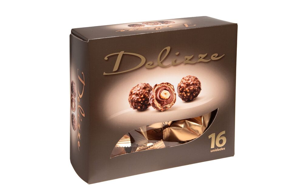 Caixa de 16 bombons Delizze Mercadona, ideais para partilhar e saborear
