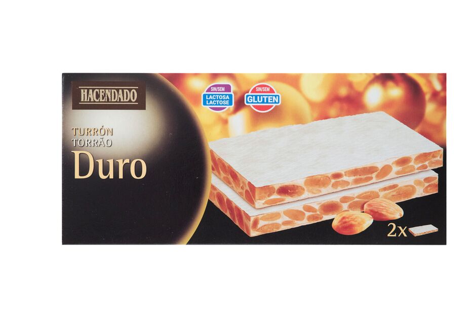 Torrão Duro Hacendado sem lactose e sem glúten para um Natal mais doce