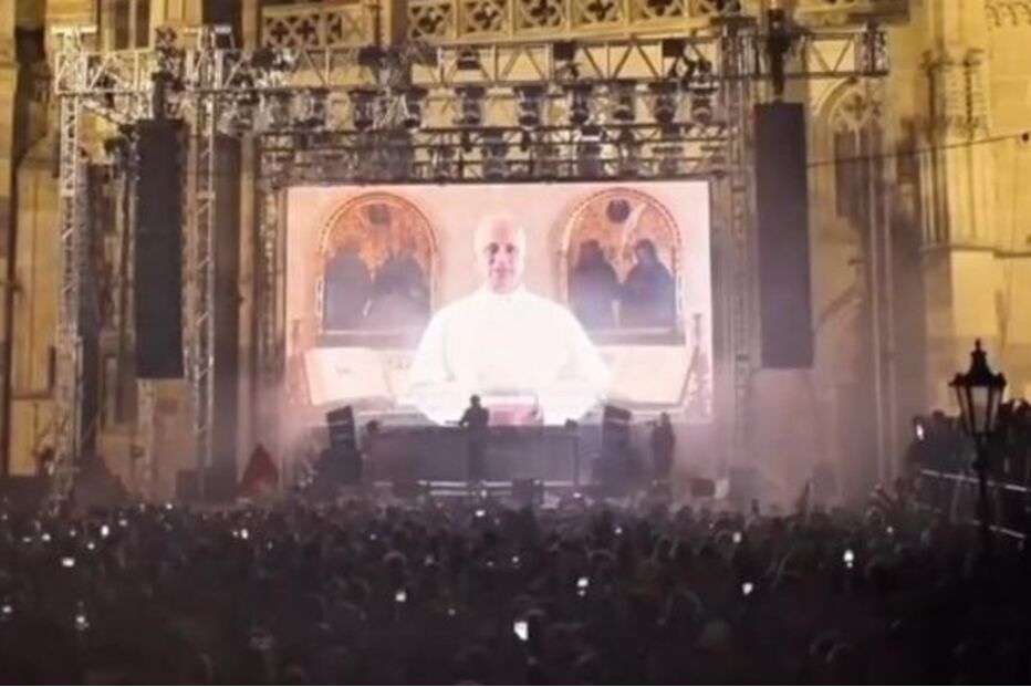 Mensagem do Papa Leão XIV transmitida por vídeo, em Kosice