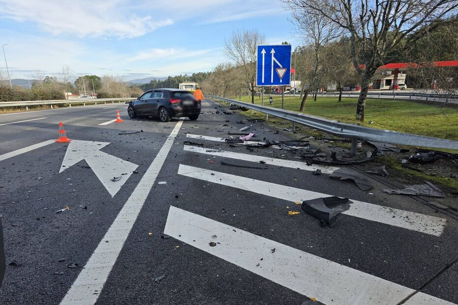 Despiste na A3 em Barcelos faz um ferido; vítima no hospital