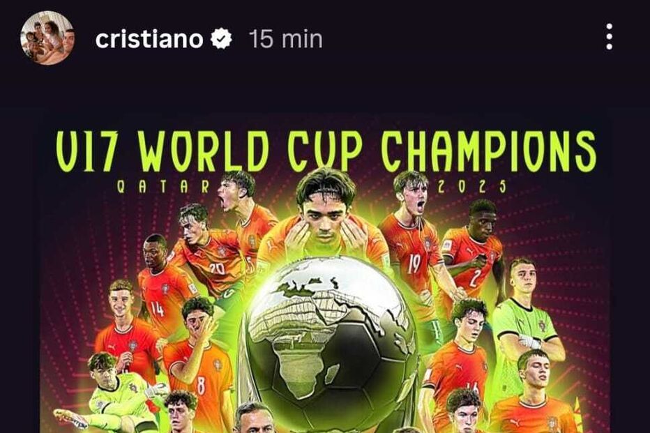 A reação de Ronaldo no Instagram