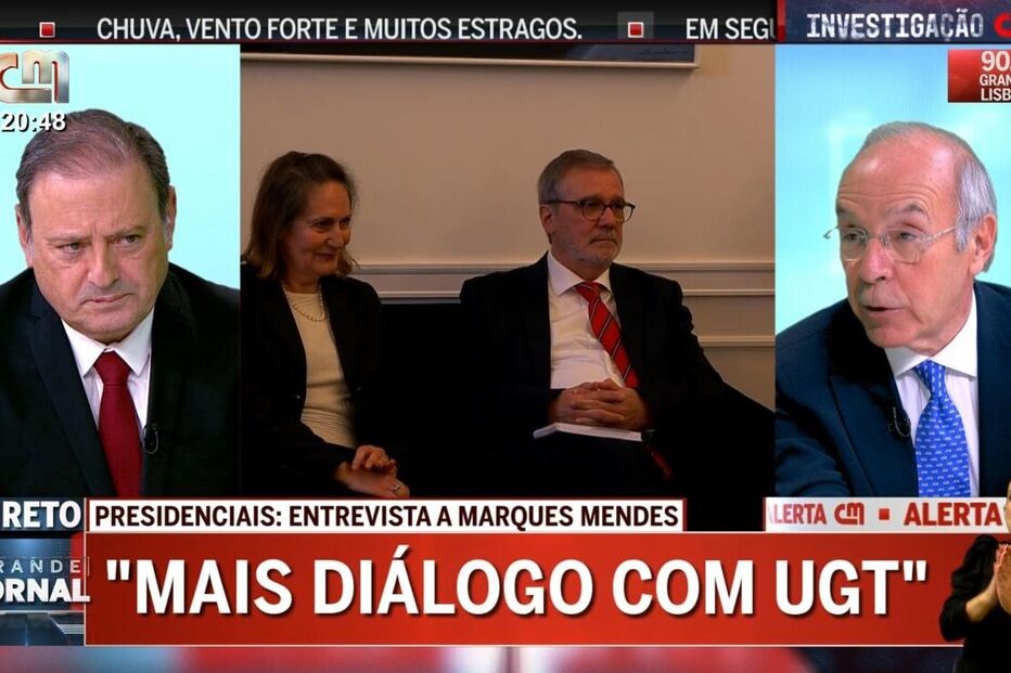 Marques Mendes na CMTV chega a 1 milhão e 52 mil espectadores