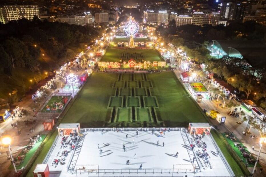 Wonderland Lisboa oferece diversão com pista de gelo e iluminação festiva