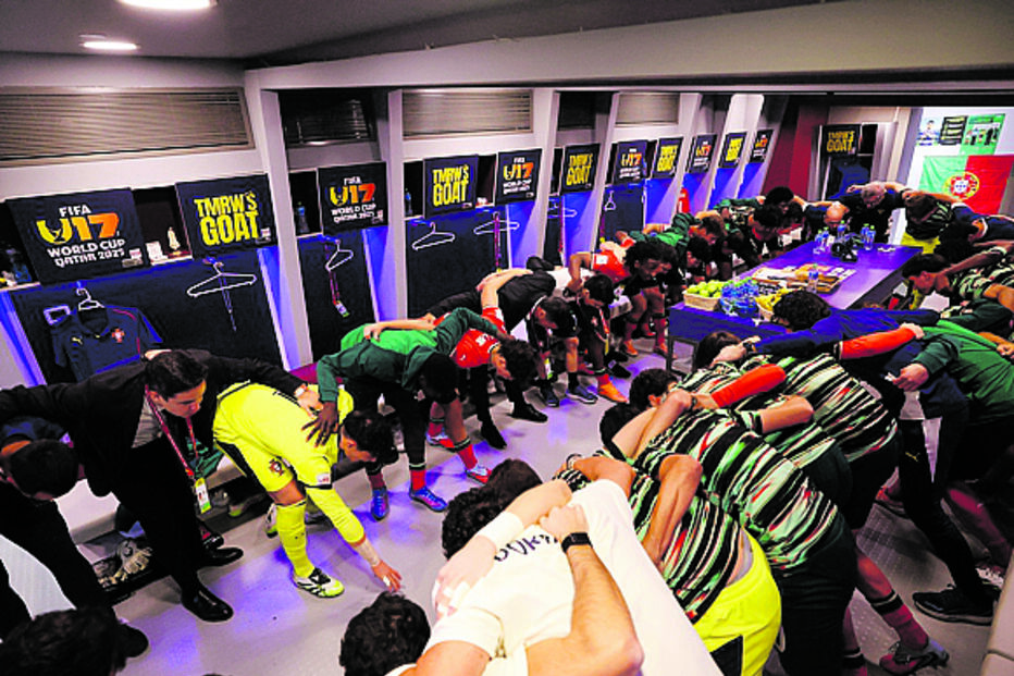 Jogadores festejam a vitória do Mundial de Sub-17 