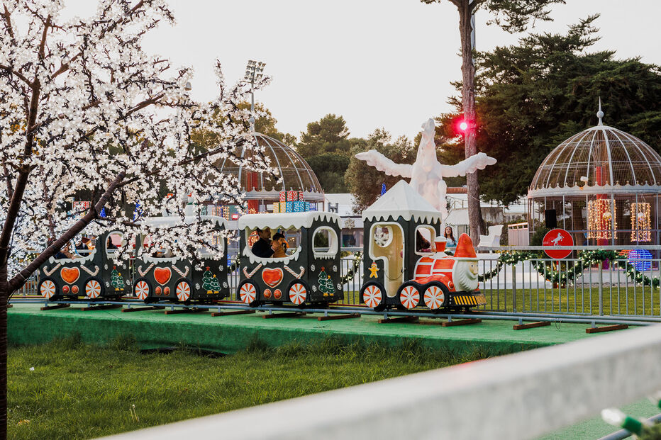 No Parque Marechal Carmona não falta o comboio natalício