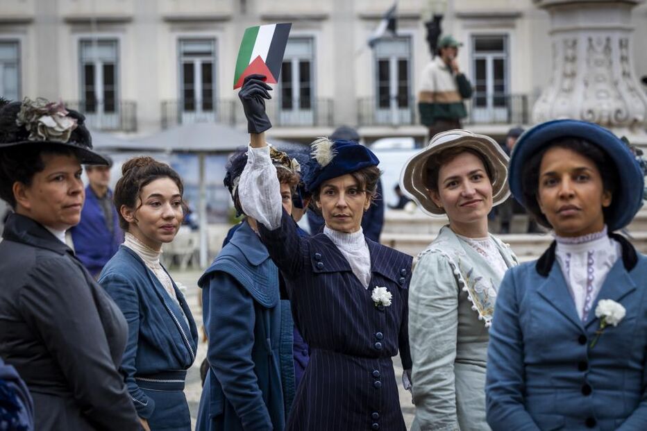 Manifestação pelo povo palestiniano em Lisboa