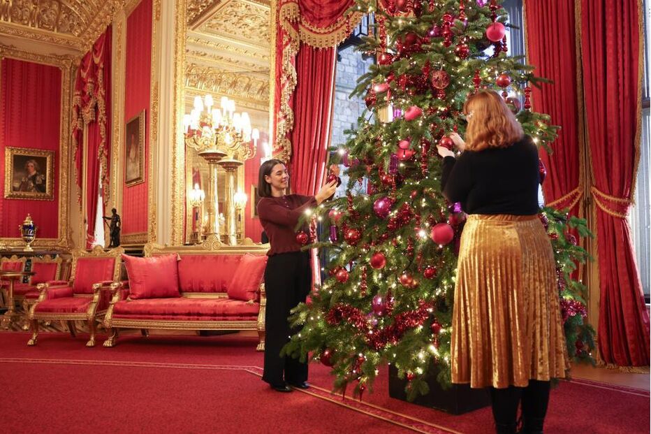 Natal no Castelo de Windsor: Decorações festivas da família real britânica