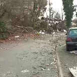 Local da explosão em Trévoux que causou a morte a duas crianças