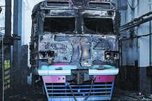 O ataque também atingiu a zona  das oficinas