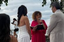 Ana Guiomar e Diogo Valssassina juntos num casamento em África