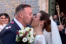 Partido Chega em peso no casamento de Rita Matias com o segurança de André Ventura