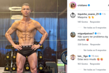 Os comentários à publicação de CR7