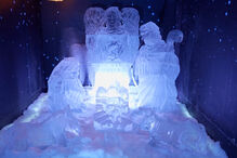 Já viu um presépio esculpido em gelo? Existe e pode ser visitado na Colômbia