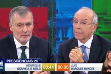 Candidato 'desesperado' e 'facilitador de negócios': Gouveia e Melo e Marques Mendes aquecem último debate presidencial
