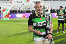Rui Borges celebra um ano no Sporting com a conquista do título e da Taça de Portugal