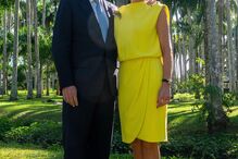 Rei Willem-Alexander e rainha Máxima em evento oficial