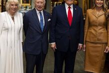 Rei Carlos III e Camilla com Donald e Melania Trump