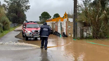 Depressão Bram causa inundações em várias estradas nas Caldas da Rainha