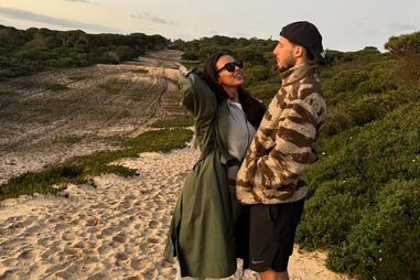 Rúben Dias e Maya Jama