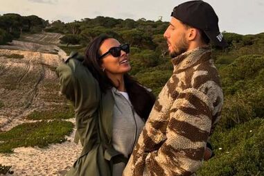 Rúben Dias e Maya Jama