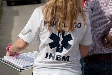 Profissional de saúde do INEM 