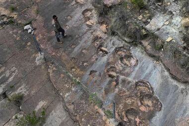 Pegadas foram encontradas em bom estado de conservação
