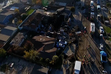 Imagens de drone mostram estragos após explosão de gás na Baía de São Francisco  