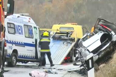 Dois feridos graves em colisão entre carro e ambulância no IP2 em Macedo de Cavaleiros
