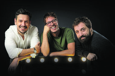 João VIcente de Castro, Fábio Porchat e Gregório Duvivier estiveram à conversa com o CM