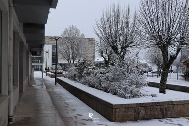 Queda de neve no município Vila Nova de Paiva