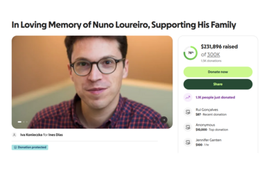Angariação de fundos para as filhas do físico Nuno Loureiro