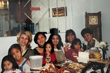 Anicia e família no Natal