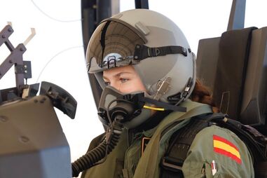 Leonor pilotou um Pilatus PC-21