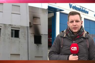Incêndio em apartamento na Golegã provoca um ferido