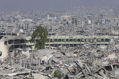 Destruição em Gaza