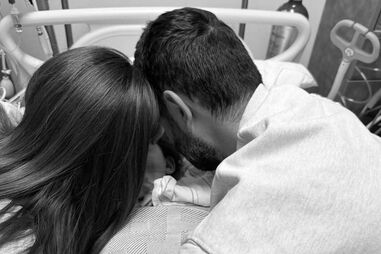 Melissa Mae Carlton com o marido e a filha Molly