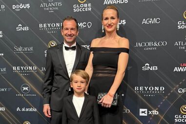 Frederico Varandas com a mulher e o filho Santiago