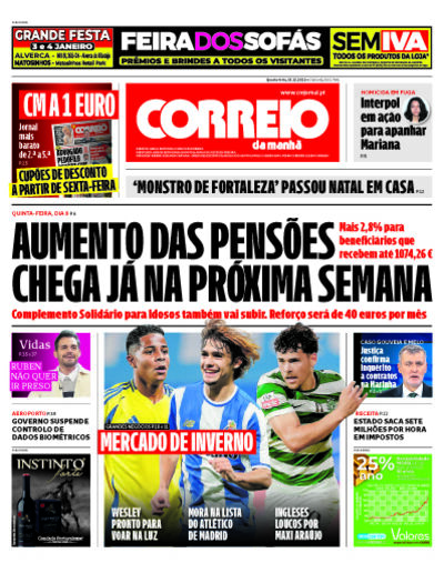 Capa do jornal
