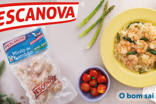 Desfrute do requinte do miolo de gambão Pescanova na sua Passagem de Ano